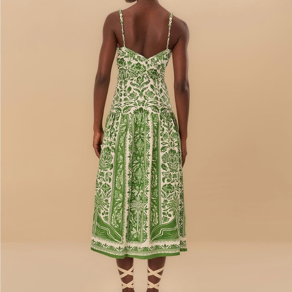 FARM Rio Linen Midi Dress - Picture 2 of 7